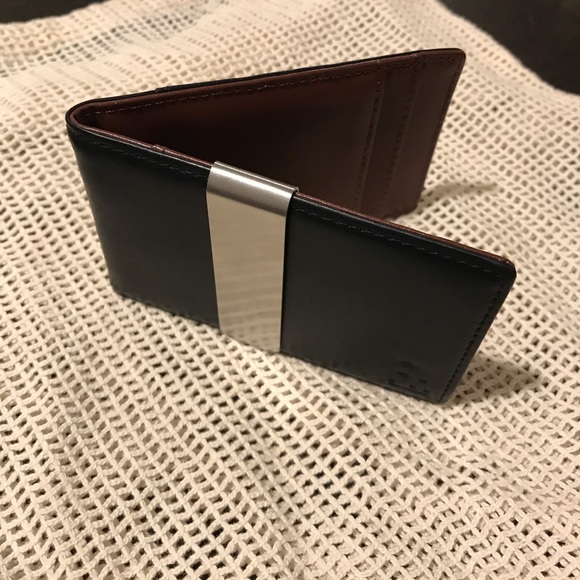 Men’s Slim Fold Wallet with Money Clip - Picture 1 of 4